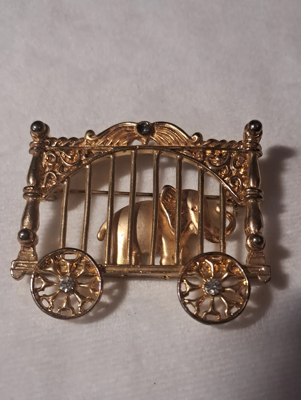 Vintage Circus Elephant Brooch